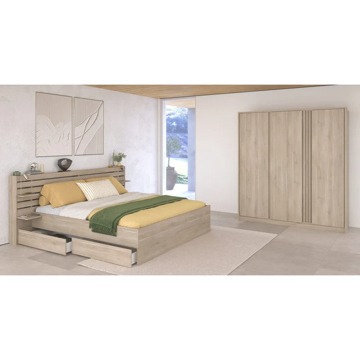 Escale 23 Stauraumbett 140x200 cm mit Kleiderschrank