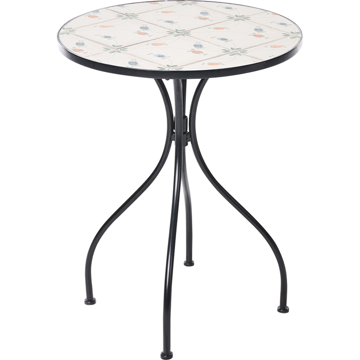 Outdoor Bistrotisch CARONA 60 cm 60 cm Metall Schwarz – Bild 5