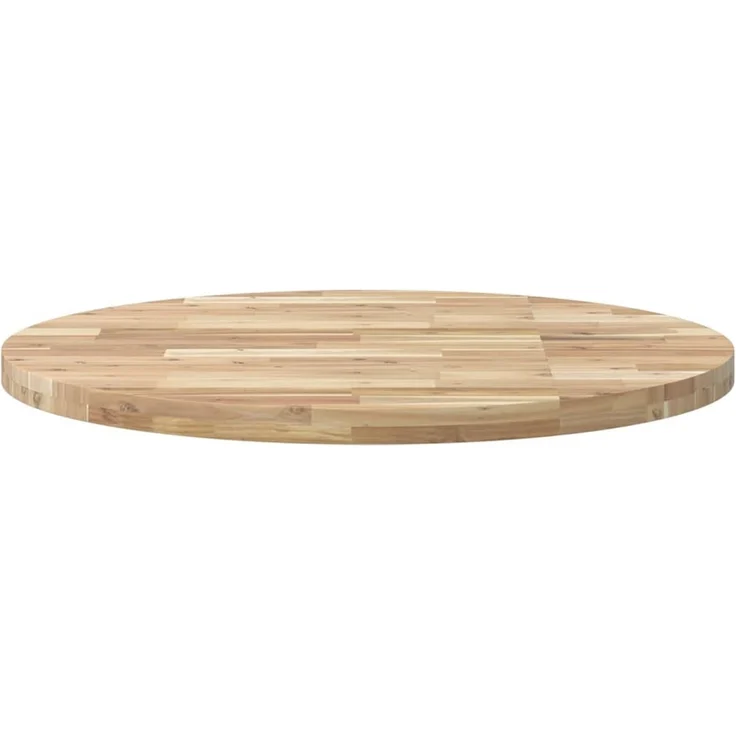vidaXL Tischplatte Rund Ø90x4 cm Massivholz Akazie 4008693 – Bild 4
