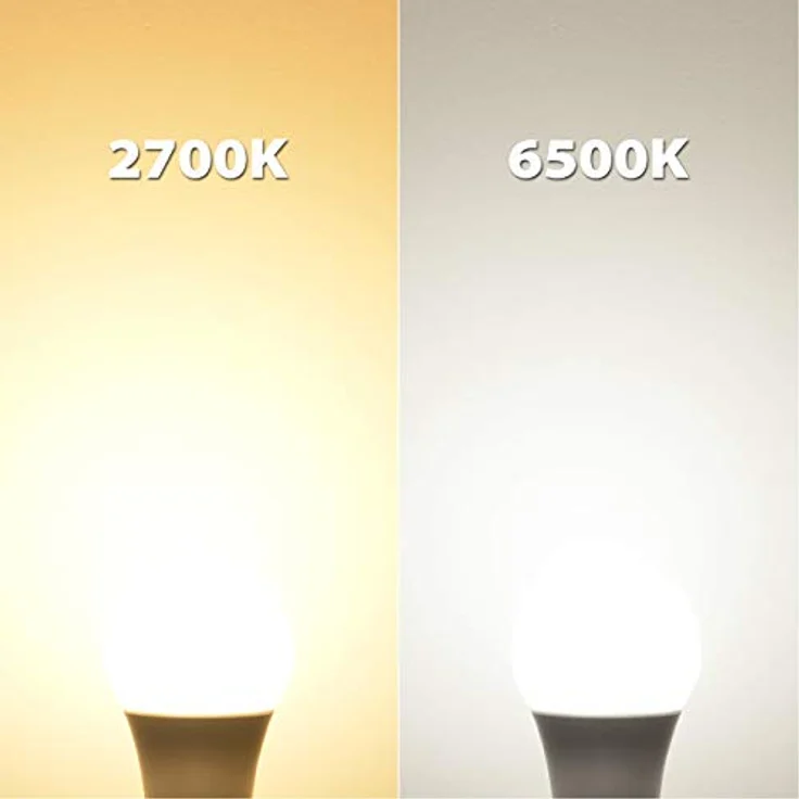 LVWIT LED E27 Birne, 75W Kaltweiß 6500K, ultrahell 1055 lm, matte LED Lampe (6er Pack) – Bild 3