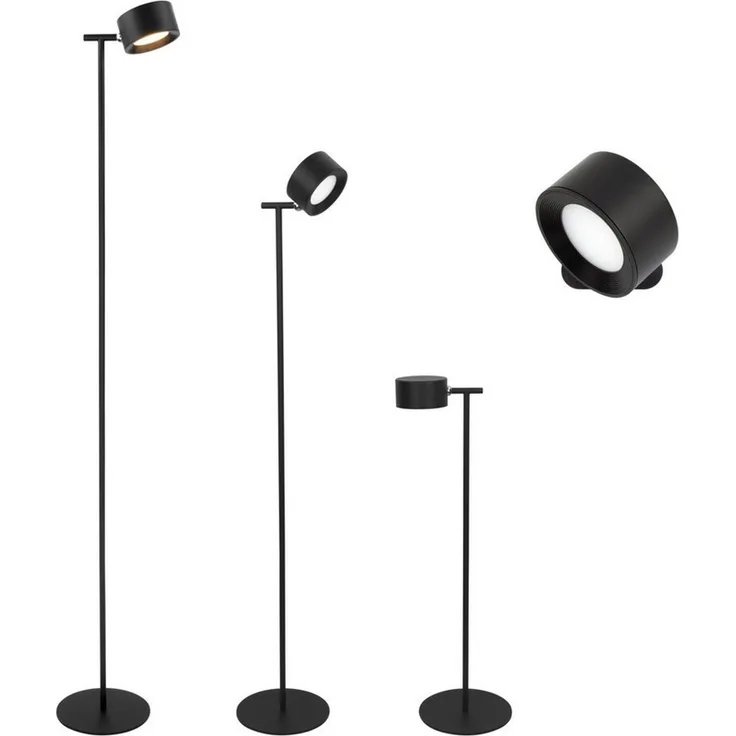 MeLiTec LED Stehlampe Stehleuchte ST55, LED wechselbar, warmweiß