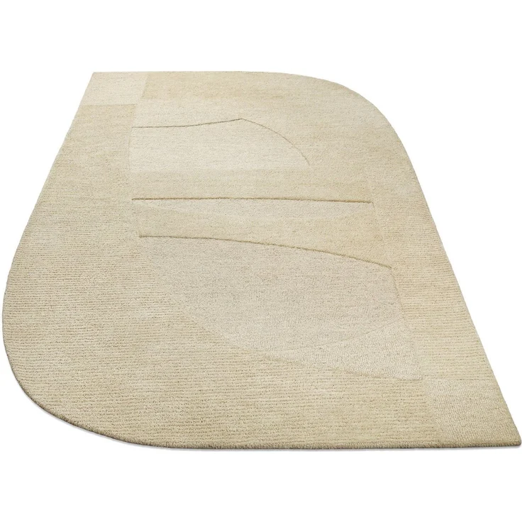 Wecon home Teppich Dodo, rechteckig, Höhe: 10 mm, Wollteppich, asymmetrisch, hochwertig, handgetuftet, robust, modern – Bild 3