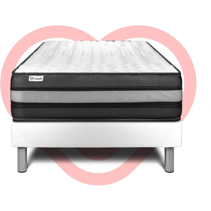 Matratzenset VITAL POWER ZEN 90 x 190 cm Bettrahmen Kit weiß – Bild 2
