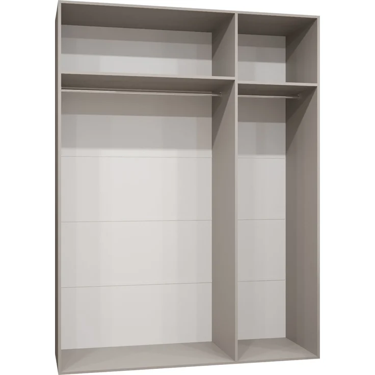 Kleiderschrank Veluna II 150 (Farbe: Schwarz / Schwarz + Gold) – Bild 4