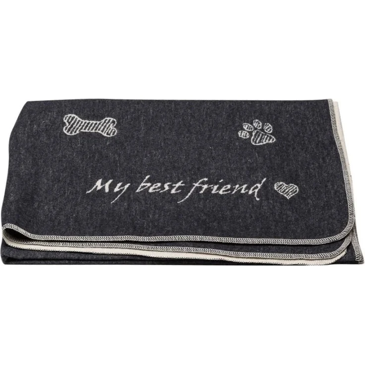 DAVID FUSSENEGGER Tierdecke Hundedecke 'my best friend/Knochen allover' – Bild 4