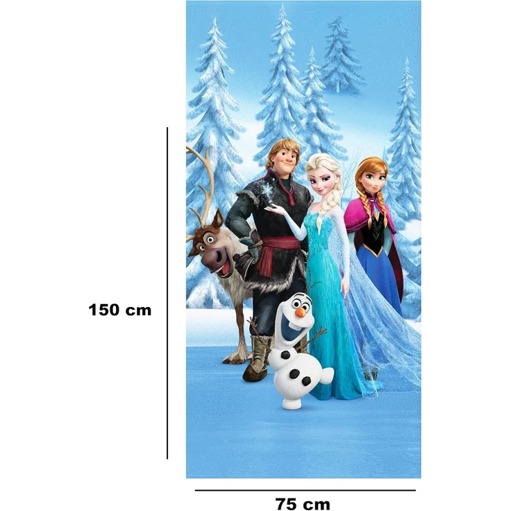BERONAGE Strandtuch Frozen die Eiskönigin Badetuch Sven 75x150 cm, 100% Baumwolle (1-St), Frottee in Velours-Qualität – Bild 2