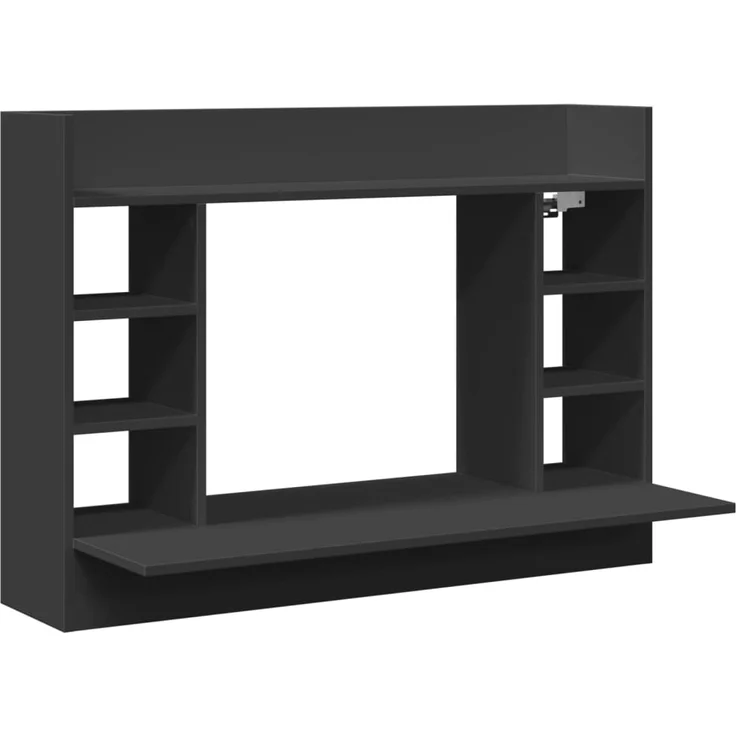 vidaXL Wand-Schreibtisch Schwarz 105x48x75 cm Holzwerkstoff 847969 – Bild 1