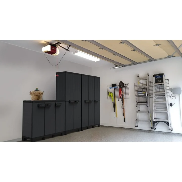 Kreher Mehrzweckschrank Dreitüriger Kunststoffschrank 'Ardesia' (Modell wählbar) – Bild 3