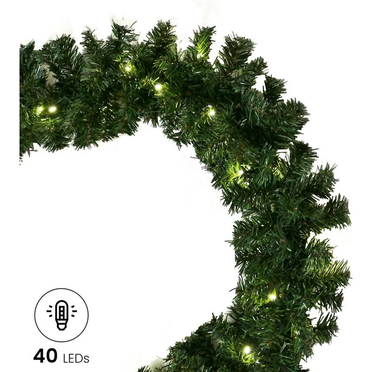 Gartenpirat LED-Girlande Künstliche Tannengirlande Türgirlande LED Weihnachtsgirlande Girlande, Energieeffizient – Bild 5