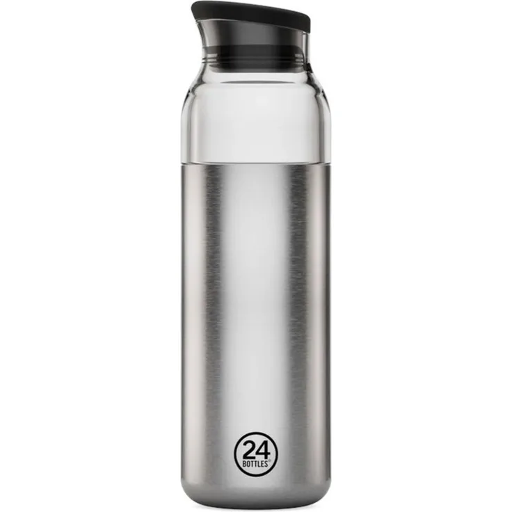 24Bottles Casa Carafe brushed steel - Größe 1 Liter