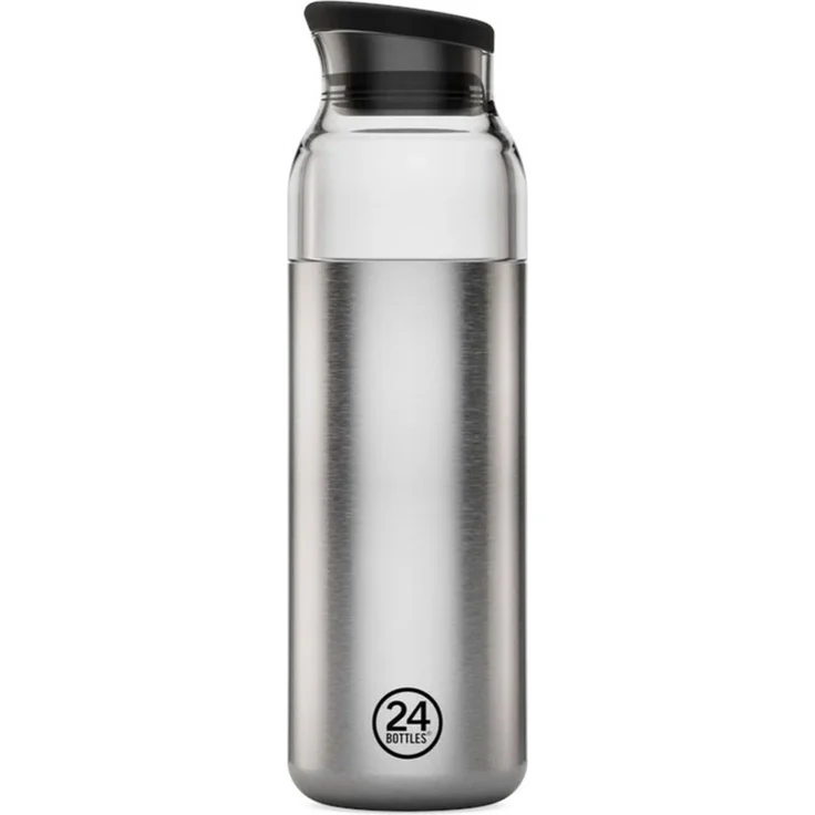 24Bottles Casa Carafe brushed steel - Größe 1 Liter