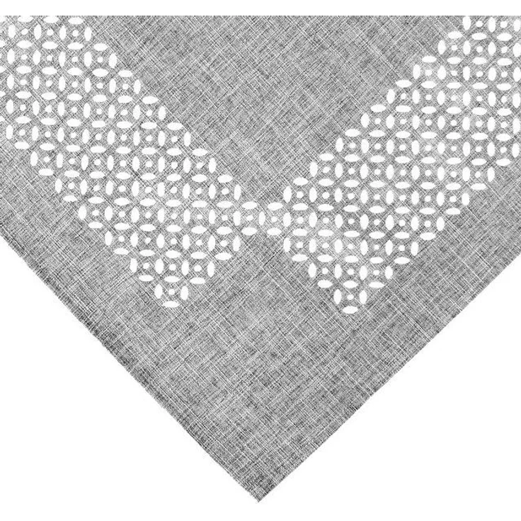 matches21 HOME & HOBBY Tischdecke Tischdecke REA durchbrochene Ornamente Polyester grau 85 x 85 cm (1-tlg), Pflegeleicht & waschbar bei 30 °C – Bild 2
