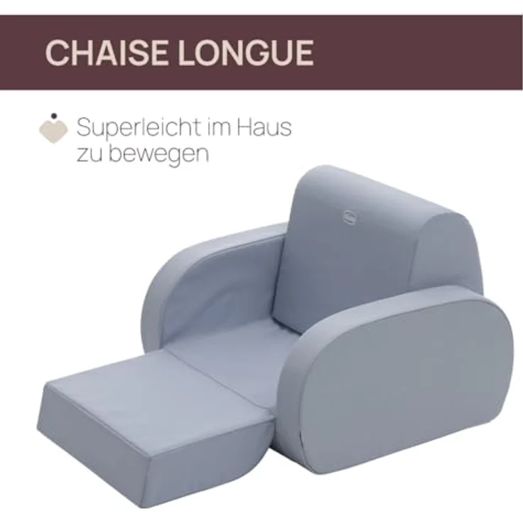 Chicco Twist Kinderstuhl, wandelbar in Liegestuhl und Sofa, Kinderstuhl mit 3 Konfigurationen, bequem und leicht, verwandelt sich mit einer Handbewegung - Für Kinder ab 12 Monaten – Bild 6
