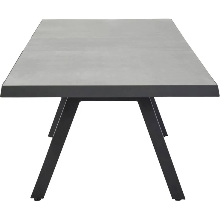 SONDRINO Ausziehtisch 100x200, Tischplatte: Keramik, Beton-Optik schräge Kante,Alu-Gestell anthrazit – Bild 5