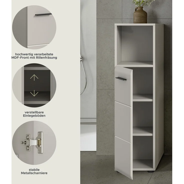Ice Midischrank in Kaschmir Nachbildung matt – Bild 7