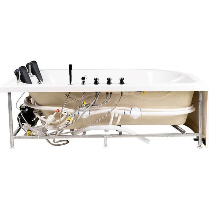 XXL Luxus Whirlpool Badewanne 180x120 cm links für 2 Pers. 10 Hydrojets – Bild 4