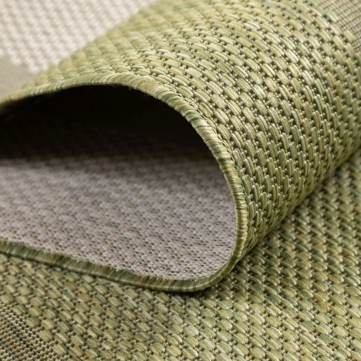 Carpettex Outdoorteppich Unicolor - Einfarbig, Läufer, Höhe: 5 mm, Teppich Wetterfest Balkon Küchenteppich Flachgewebe Sisaloptik – Bild 3