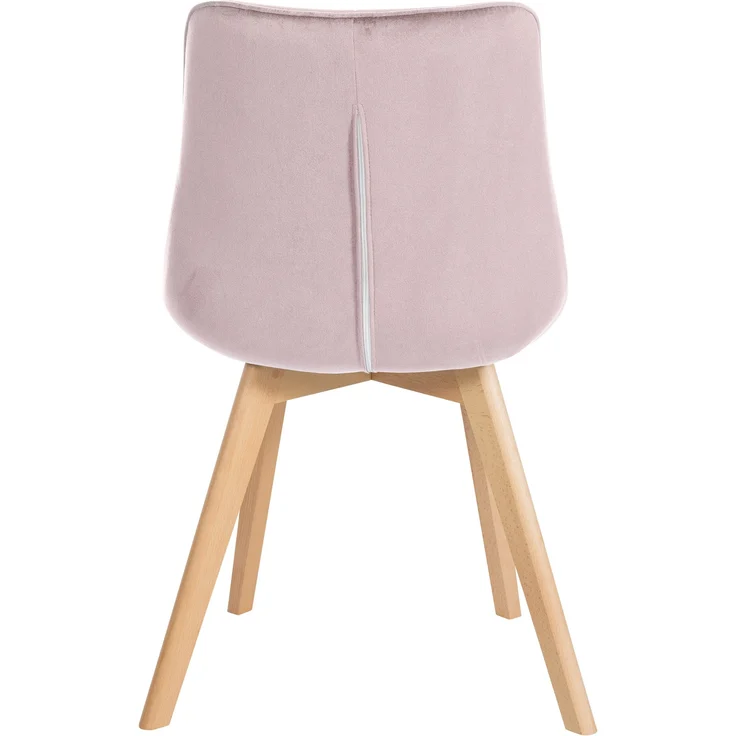CLP 2er Set Esszimmerstühle Brook mit Samtbezug,pink – Bild 6