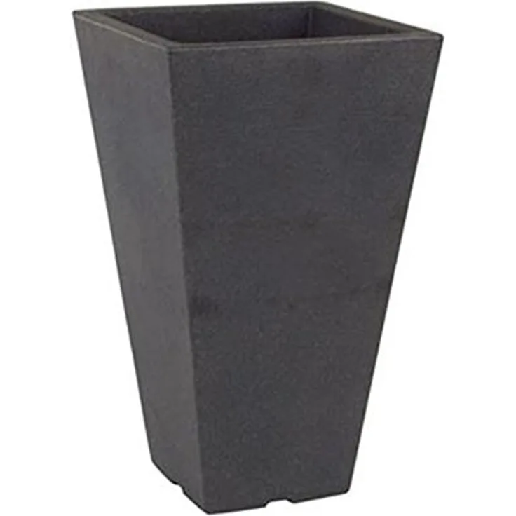 Pflanztopf Capri 27x27x H 45cm grau Übertopf