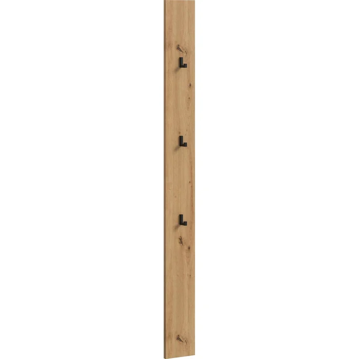 Garderobenpaneel B/H/T: 160x13x6 cm in Artisan Oak Nachbildung – Bild 1
