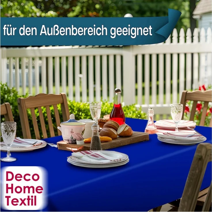 DecoHomeTextil Heimtextilmanufaktur Tischdecke Partytischdecke Lackfolie Rechteckig 100 x 250 cm abwaschbar – Bild 2