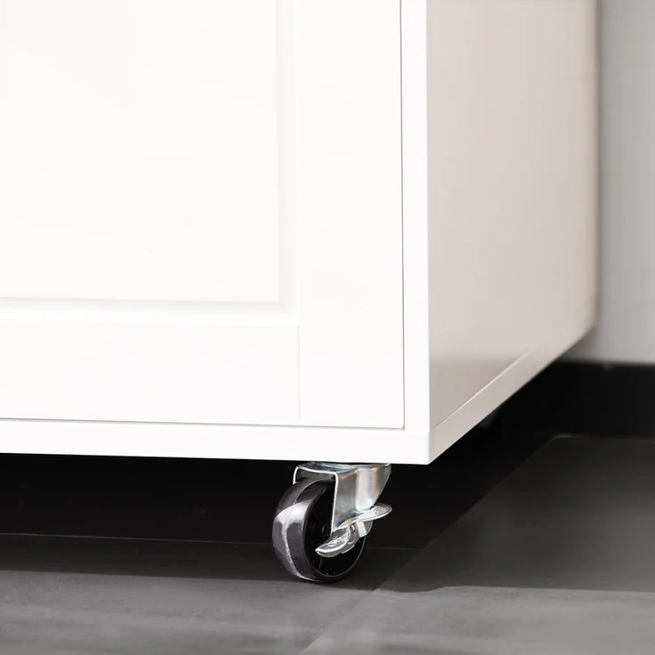 SoBuy FSB78-W Kücheninsel, MDF, Lackiert, Weiß, 88,5 x 89 x 40 cm – Bild 6