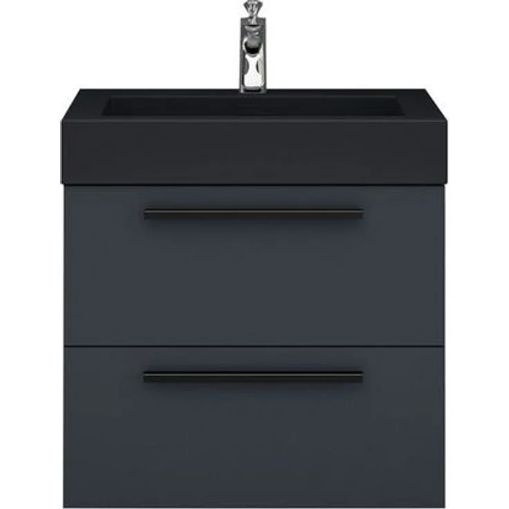 Mai & Mai Badmöbel-Set Badmöbelset Quadratto Unterschrank mit Waschschbecken aus Mineralguss – Bild 4