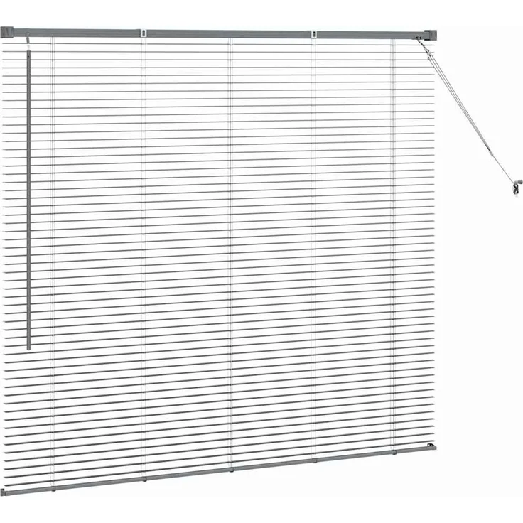 vidaXL Venezianische Jalousie Dunkelgrau 130 x 145 cm 25 mm Aluminium 42006056 – Bild 6
