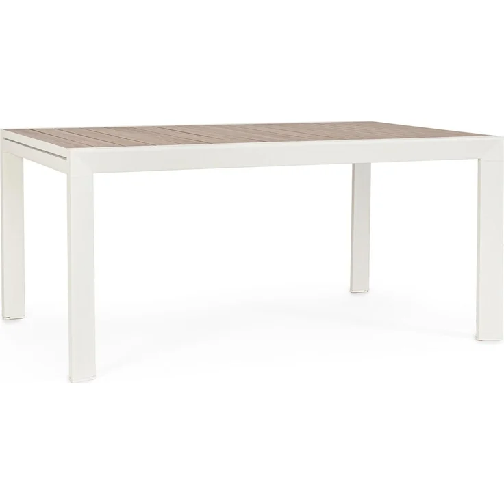 Gartenesstisch Ramel Ausziehbar - Aluminium Off-White, 160-240 x 100 cm – Bild 1