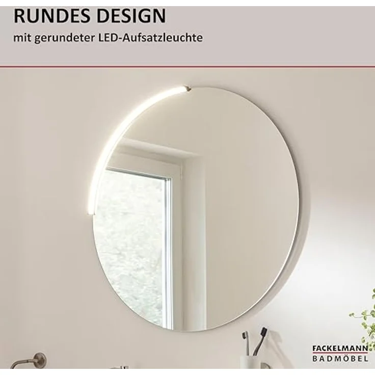 FACKELMANN COMPACT LINE LED Spiegel Ø 80 cm, rund – Bild 3