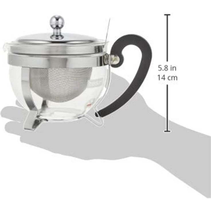 Bodum Teebereiter mit Edelstahlfilter 0,5 L Chambord verchromt – Bild 3