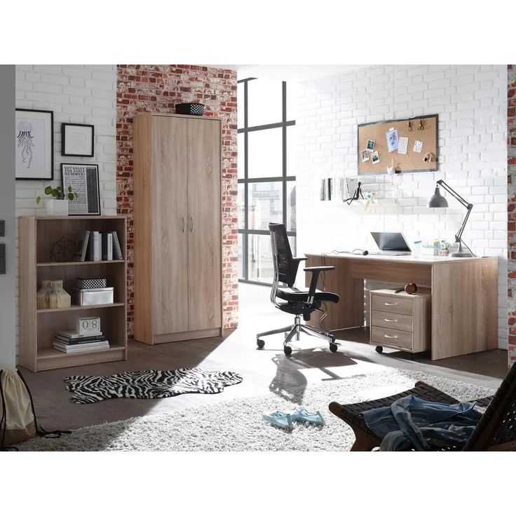 Büro-Set >Olli< (4-teilig) in Sonoma-Eiche