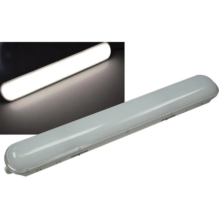 Wand- & Deckenleuchte "HP-25" IP65, 60cm24W, 4000k, neutralweiß, 2650 Lumen