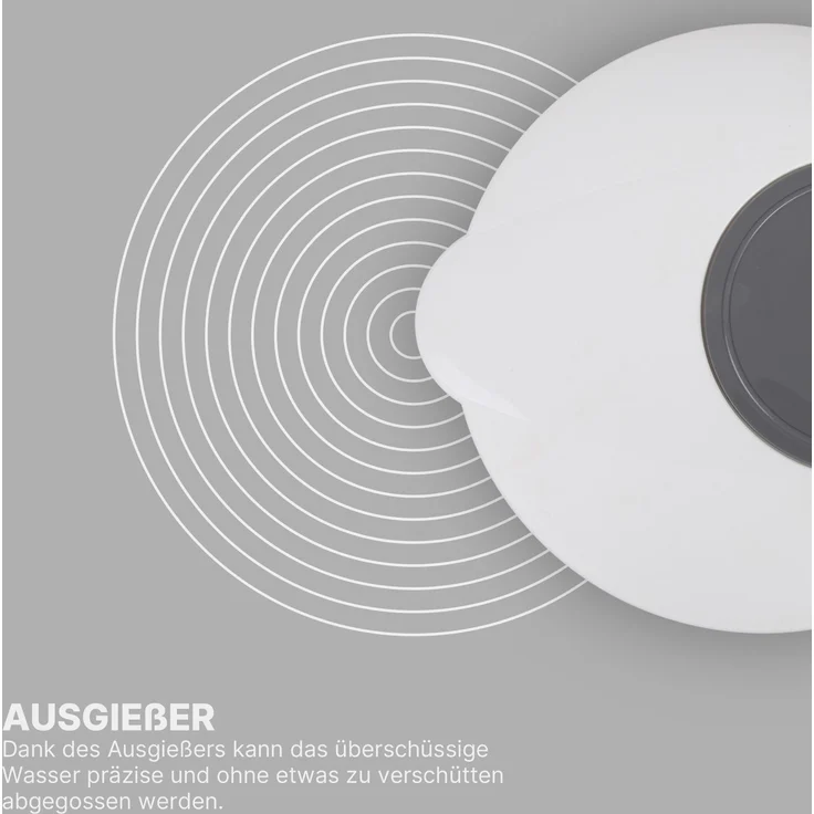 Salatschleuder 2,7 Liter Ø20cm / 4 Liter Ø25cm Grau 4 Liter – Bild 6