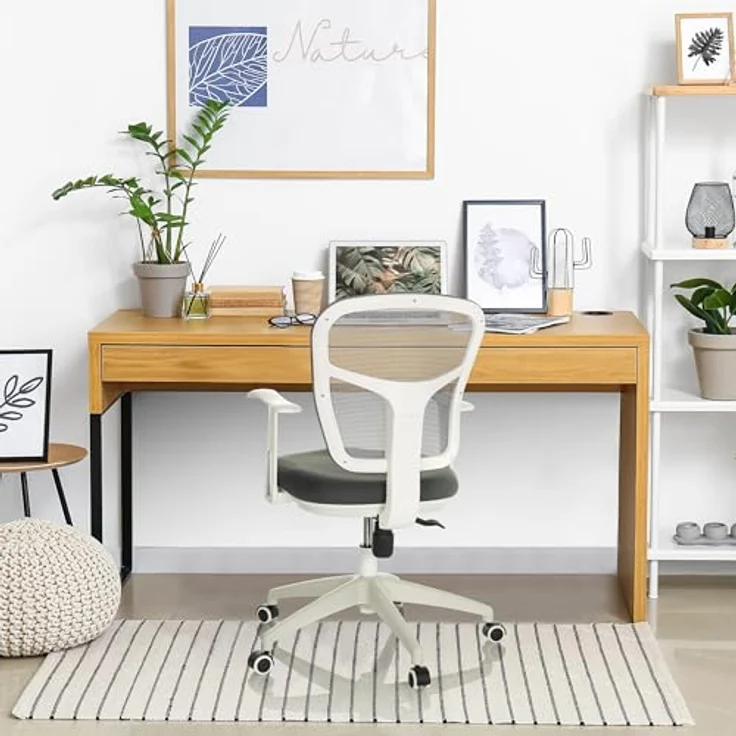 MID.YOU Mid.you Drehstuhl, Grau, Textil, drehbar, 68x90-97x68 cm, für Arbeitszimmer – Bild 2