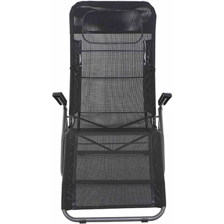 Siena Garden Sonnenliege ANCO, 144 x 72,5 x 103,5 cm J40966 schwarz – Bild 2