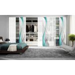 HOME WOHNIDEEN Schiebegardine CARLISLE, Klettband (1 St), blickdicht, HxB: 245x60, inkl. Befestigungszubehör