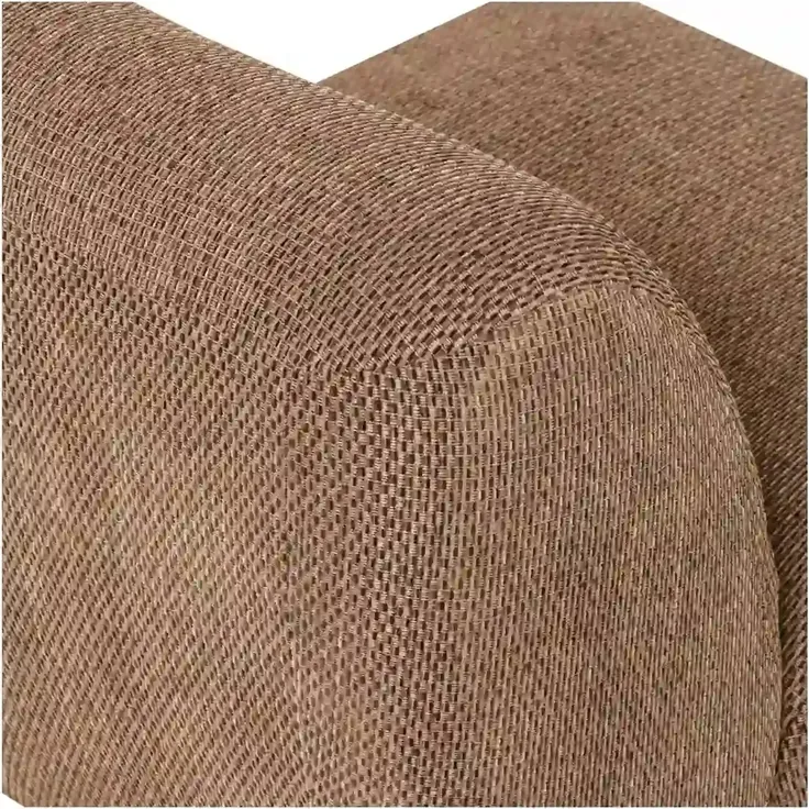 Sessel Nomu - Chenille-Stoff Hellbraun – Bild 7