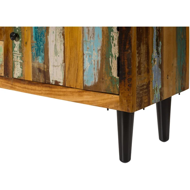 TV-Board Altholz 240 x 40 x 65 mehrfarbig lackiert SIXTIES #121 – Bild 4