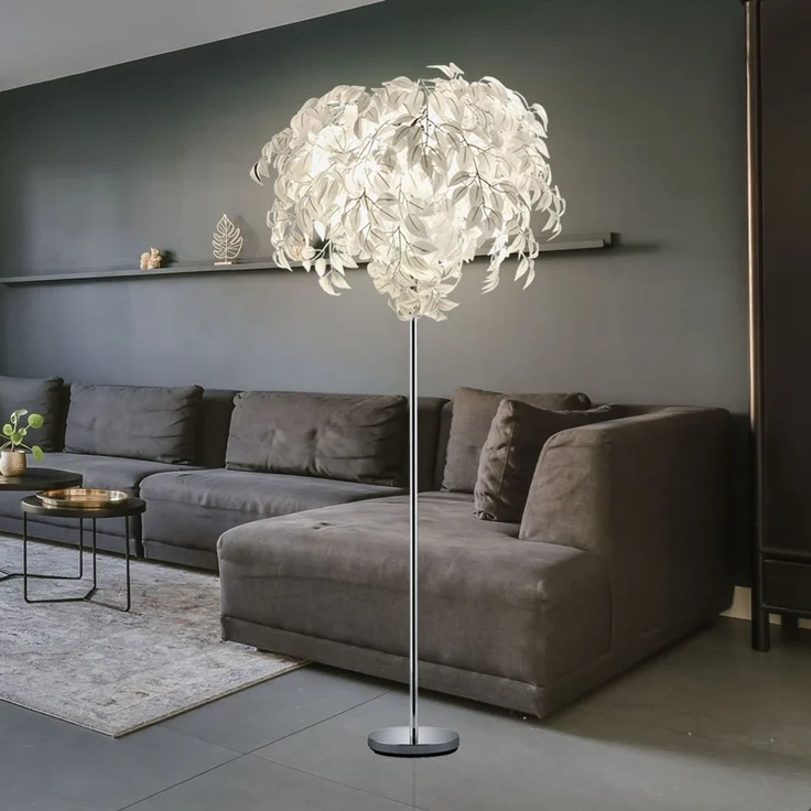 LED Blätter-Design Leuchte in weiß für den Wohnraum – Bild 5