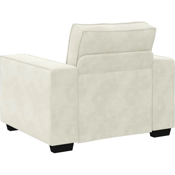 vidaXL Sessel Creme 100x78x84 cm Samt 4105008 – Bild 5