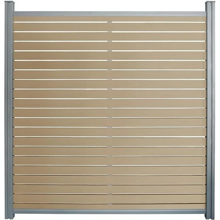 Home Deluxe WPC Sichtschutzzaun ALIRA - Teak, WPC, 7 x185 x7 cm – Bild 7
