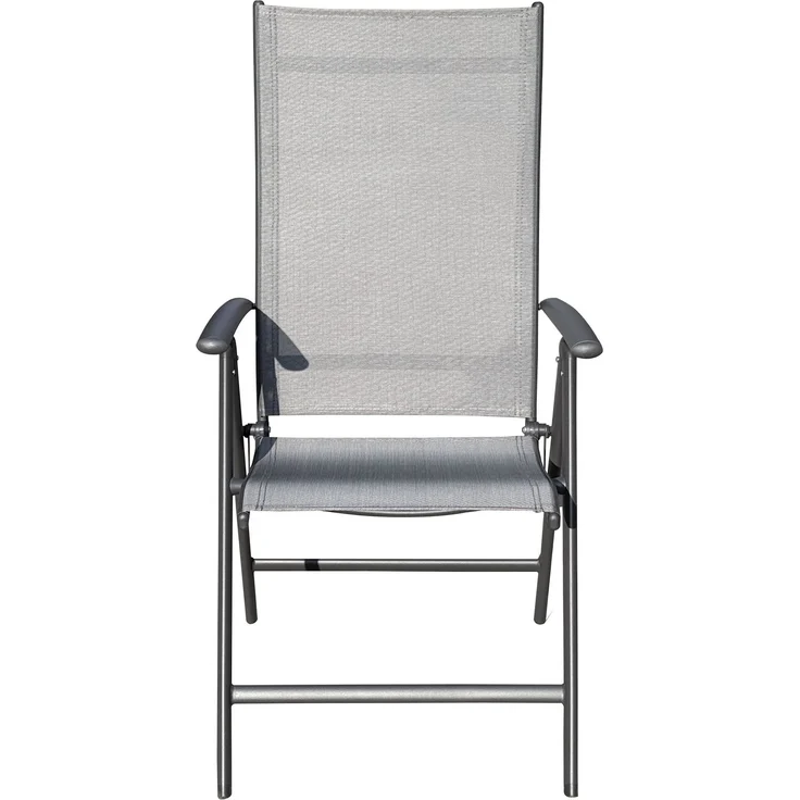 LC Garden GARVIO Klappsessel,Sitz und Rücken Textilen AnthrazitGestell Alu Anthrazit (max110KG ) - H 105 cm x T 68 cm x B 55 cm – Bild 6