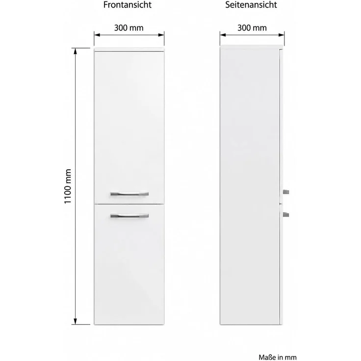 Faizee Home Seitenschrank Hochglanz inkl. Soft-Close – Bild 4