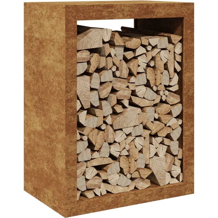 vidaXL Brennholzregal 60x40x80 cm Wetterfester Stahl 851002 – Bild 2