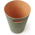 Umbra Woodrow Abfalleimer, Abfall Eimer, Abfallkorb, Papierkorb, Holz, Natur / Tannengrün, 7. 5 L, 082780-1095