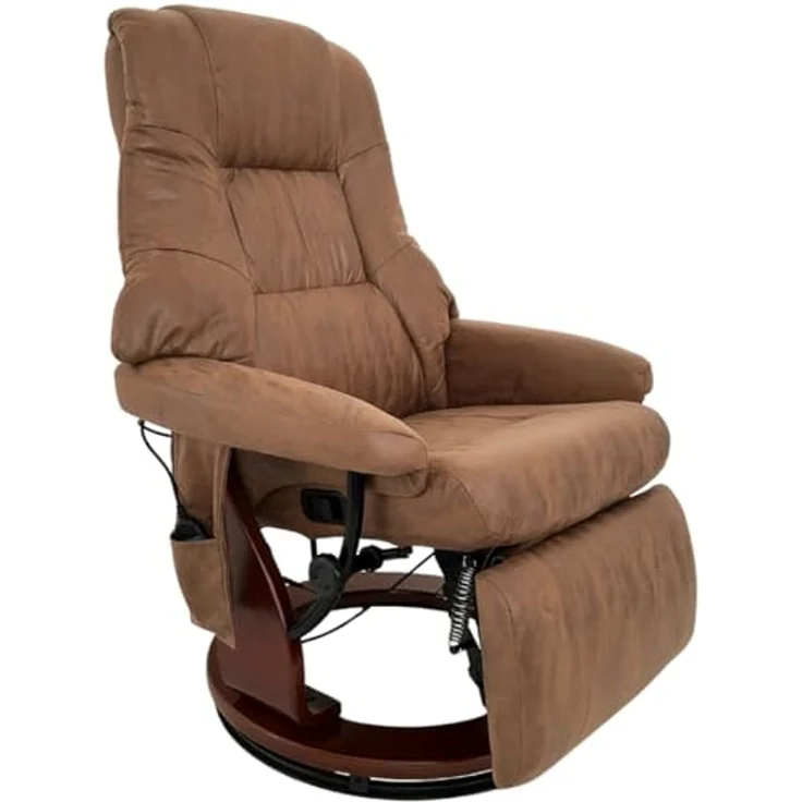 abc HOME Sessel braun, Fernbedienung, elektrisch, Massage, Liegefunktion – Bild 4