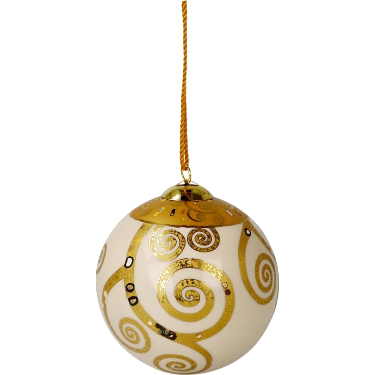 Goebel / Gustav Klimt - Der Lebensbaum,Kugel,7,5cm x 7,5cm x 7,5cm / Porzellan / 7,5cm x 7,5cm x 7,5cm – Bild 5