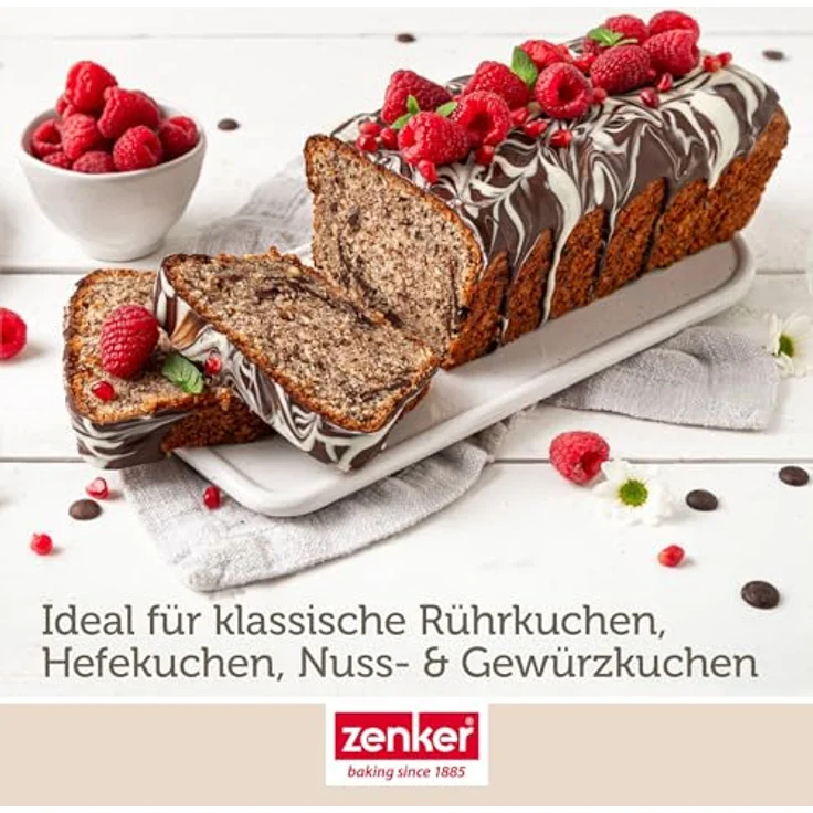 Zenker Königskuchenform Perfect Black 30 cm – Hochwertige Kastenform aus Stahlblech mit Antihaftbeschichtung, Hitzebeständigkeit +230 °C Made in Germany – Bild 6