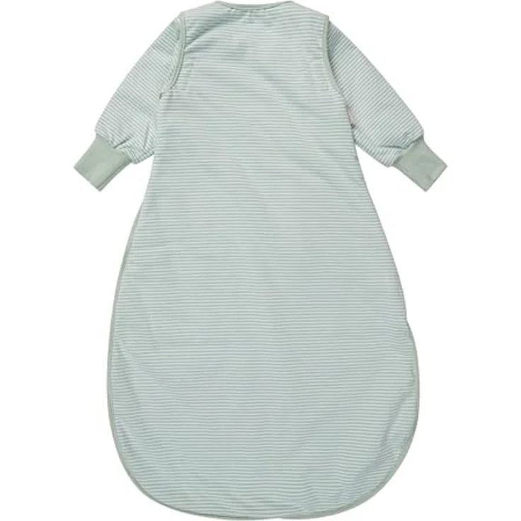 Sterntaler Schlafsack mit Armen 90 cm Fuchs Filou – Unisex Schlafsack aus Jersey, leicht wattiert, 1,0 TOG, abnehmbare Ärmel mit Stulpen, 2‑Wege-Reißverschluss, Stickerei, Eisgrün, 90 cm – Bild 2